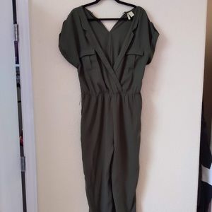 Army green jumpsuit